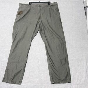 Wrangler Workwear Men's Cargo Pants Khaki Relaxed Fit Utility Pants Size 44x30